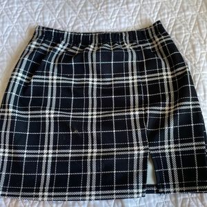 Black and white skirt